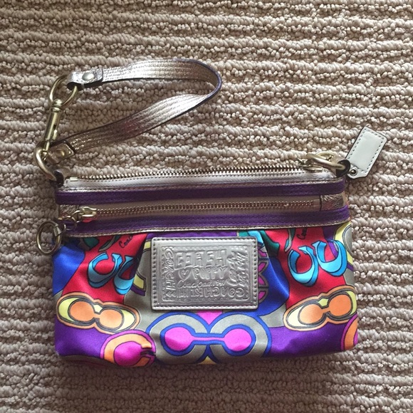 Coach Handbags - Coach Poppy Collection Wristlet Multicolored